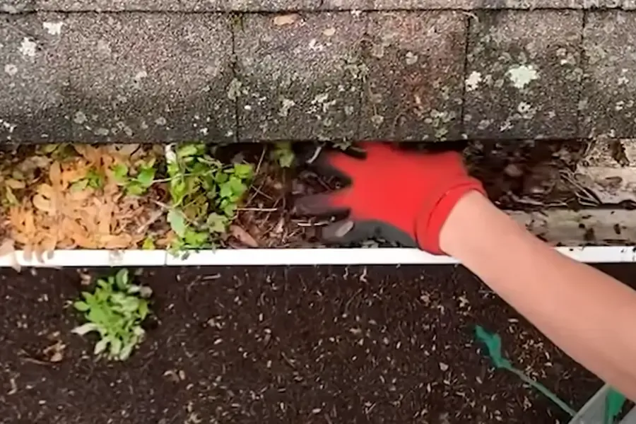Residential gutter and roofline maintenance